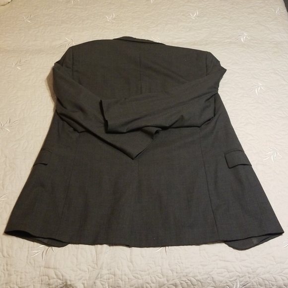 100% Wool Jos. A. Bank 43R Gray Blazer Suit Jacket - Picture 4 of 6